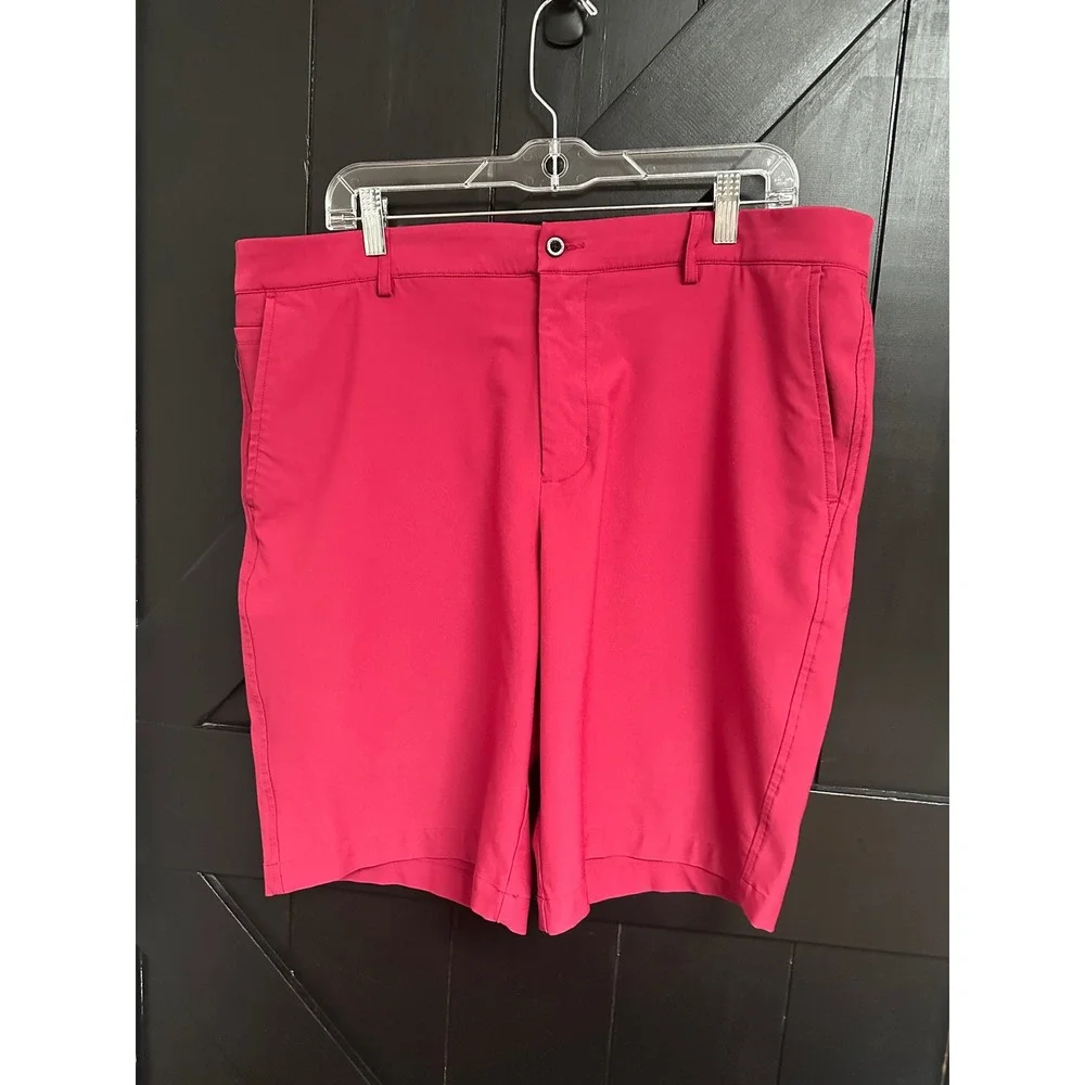 Lot 3 Dunning Mens Golf Shorts Performance Stretch Pink Orange Purple Size 38